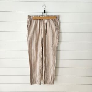 PacSun Beige Striped Chinos